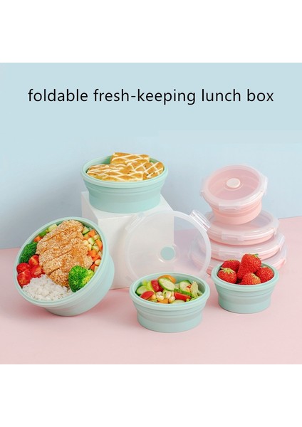 Gri S M L 3pcs Set Silikon Katlanır Öğle Yemeği Kutusu Kapaklı Taşınabilir Mikrodalga Kamp Piknik Salata Kasesi Gıda Saklama Kabı Öğle Yemeği Kutusu Öğrenci Ofisi (Yurt Dışından)