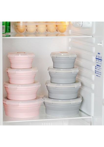 Gri S M L 3pcs Set Silikon Katlanır Öğle Yemeği Kutusu Kapaklı Taşınabilir Mikrodalga Kamp Piknik Salata Kasesi Gıda Saklama Kabı Öğle Yemeği Kutusu Öğrenci Ofisi (Yurt Dışından) fırsatları