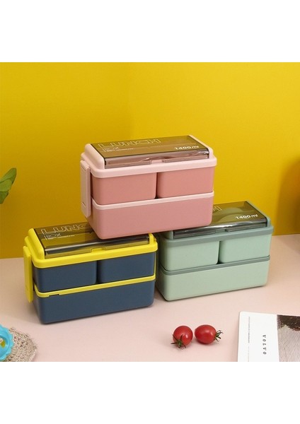 Rastgele Renk 3 Adet/grup Japon Yemek Kabı Öğle Yemeği Çantası Komple Kit Yalıtımlı Mikrodalgada Bento Kutusu 2 Katmanlar Çocuklar Için Öğrenci Yetişkin Kadın Adam (Yurt Dışından) fırsatları