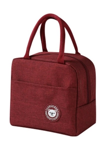 4 23X13X21 cm Taşınabilir Öğle Yemeği Kutusu Isı Koruyucu Termal Yalıtımlı Kanvas Tote Kese Çocuklar Okul Bento Yemek Kabı Piknik Gıda Depolama (Yurt Dışından)