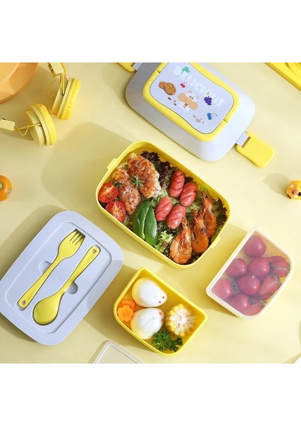 Mor S Sevimli Taşınabilir Yemek Kabı Kızlar Için Okul Çocuklar Plastik Piknik Bento Kutusu Mikrodalga Yiyecek Kutusu Bölmeli Saklama Kapları (Yurt Dışından) fırsatları