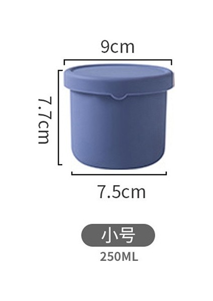 250 ml 250/700 ml Yuvarlak Taze Tutma Öğle Yemeği Kutusu Mutfak Silikon Bento Kapaklı Kutu Sebze Salatası Gıda Saklama Taze Kase (Yurt Dışından)