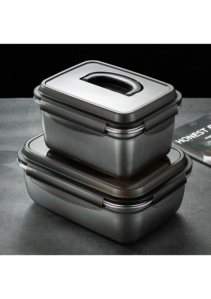 850 ml 304 Paslanmaz Çelik Taze Tutma Kapaklı Kutu Büyük Kapasiteli Dondurulmuş Buzdolabı Gıda Saklama Mühürlü Konteyner Bento Yemek Kabı (Yurt Dışından) modelleri