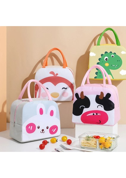 Tibet Yeşil Tilki Taşınabilir Yalıtımlı Termal Piknik Gıda Öğle Yemeği Çantası Kutusu Karikatür Tote Gıda Taze Soğutucu Çanta Kılıfı Kadınlar Için Kız Çocuk Çocuk Hediye (Yurt Dışından) indirimleri