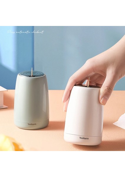 Sarı Otomatik Pop-Up Kürdan Kavanoz Yaratıcı Kürdan Kutusu Ev Küçük ve Taşınabilir Basın Pop-Up Kürdan Tutucular (Yurt Dışından) modelleri