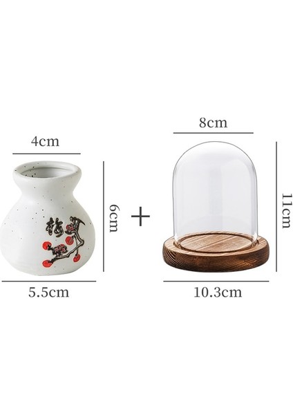 G Kürdan Kutusu High End Seramik Kürdan Kutusu Retro Pamuklu Çubuk Saklama Kutusu Cam Kapak Basit Ev Mutfak Masaüstü Kürdan Tutucu Dağıtıcılar (Yurt Dışından)