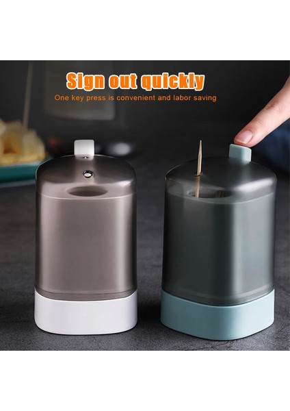 Yeşil 1 Pc Otomatik Pop-Up Plastik Kürdan Kutusu Yaratıcı Çevre Dostu Dayanıklı Mutfak Oturma Odası Yemek Odası Kürdan Saklama Kutusu (Yurt Dışından) modelleri