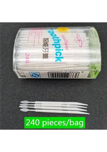 Kürdan 240 Adet Kürdan Tutucu Plastik Saklama Kutusu Basın Otomatik Kürdan Tutucu Otel Ev Ürünleri Bambu Sopa Temiz Diş Araçları (Yurt Dışından)