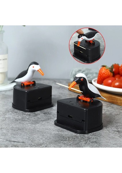 Style2 Yaratıcı Kuş Kürdan Konteyner Kürdan Tutucu Otomatik Kuş Kürdan Dağıtıcı Saklama Kutusu Ev Dekorasyon (Yurt Dışından) fiyatları