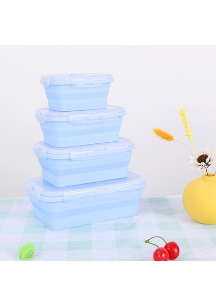 Pembe 1 3 Boyutları Silikon Katlanabilir Öğle Yemeği Kutusu Gıda Saklama Kabı Renkli Mikrodalgada Taşınabilir Piknik Kamp Dikdörtgen Açık Kutu (Yurt Dışından) indirimleri