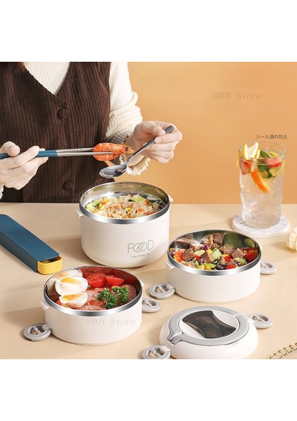 Tek Katmanlı Beyaz Çok Katmanlı Paslanmaz Çelik Öğle Yemeği Kutusu Çocuklar Işçiler Okul Gıda Taşınabilir Termal Öğle Yemeği Kutusu Piknik Büyük Kapasiteli Yalıtım Kutusu (Yurt Dışından) fırsatları