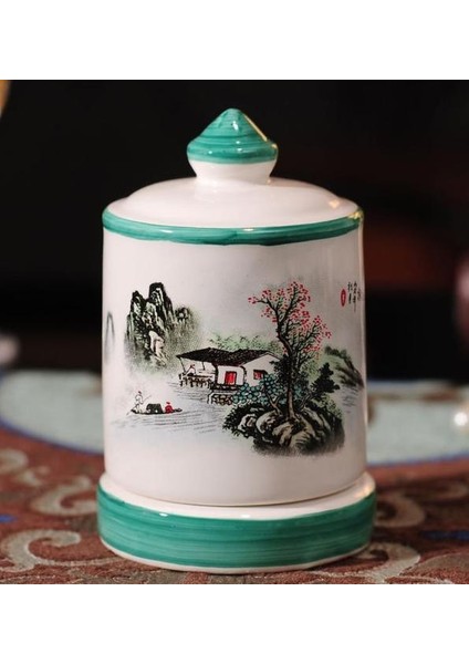 P Avrupa Seramik Kürdan Tutucu Konteyner Ev Masa Kürdan Saklama Kutusu Kürdan Dispenseri (Yurt Dışından)