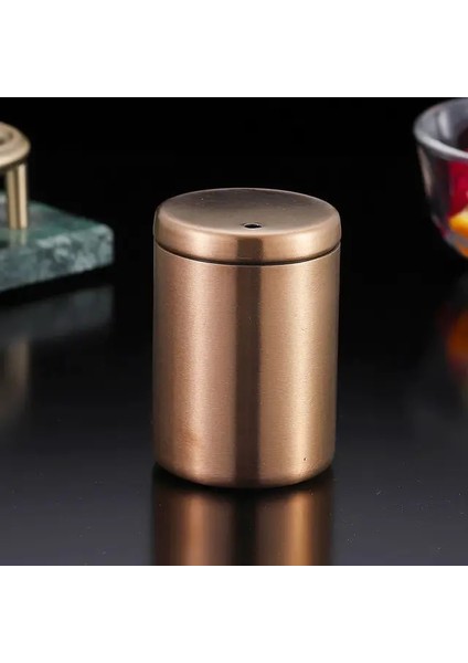 Gül Altın 1 Adet Paslanmaz Çelik Kürdan Kabı Yaratıcı Basit Taşınabilir Kürdan Kabı Pamuk Kürdan Kabı Saklama Kutusu Ev (Yurt Dışından)