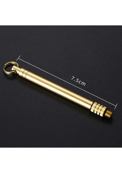Stil 10 Titanyum Açık Edc Taşınabilir Çok Fonksiyonlu Kürdan Şişesi Meyve Çatalı Kamp Aracı Kürdan Tüpü Diş Ipinden Daha Güçlü (Yurt Dışından)