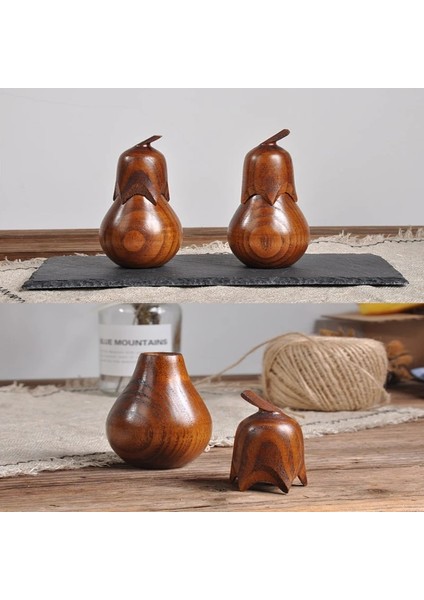 Siyah Kürdan Tutucular Patlıcan Ahşap Depolama Kavanoz Kürdan Tutucu Baharat Kavanoz Şekerlik Kapaklı Mutfak Aracı Tuz Saklama Kutusu (Yurt Dışından) modelleri