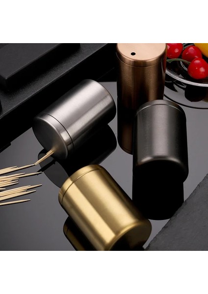 Gül Altın 1 Adet Paslanmaz Çelik Kürdan Kabı Yaratıcı Basit Taşınabilir Kürdan Kabı Pamuk Kürdan Kabı Saklama Kutusu Ev (Yurt Dışından) fiyatları