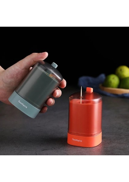 Turuncu Kürdan Tüpü Pres Tipi Otomatik Kürdan Kutuları Ev Otel Mobilyaları Kürdan Toz Geçirmez Anti-Kirlenme Kutusu (Yurt Dışından) modelleri