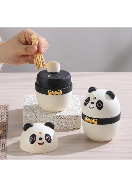 Panda Sıcak Panda Şekli Otomatik Kürdan Dağıtıcı Taşınabilir Kalınlaşma Kürdan Kutusu Mutfak Restoran Için Uygun (Yurt Dışından)