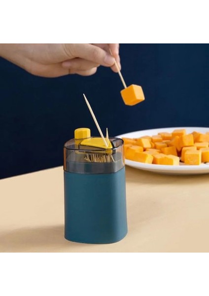 Gri Yaratıcı Kürdan Saklama Kutusu Otomatik Pop-Up Kürdan Kutusu Ev Oturma Odası Yemek Odası Itme Tipi Kürdan Tutucu (Yurt Dışından) indirimleri