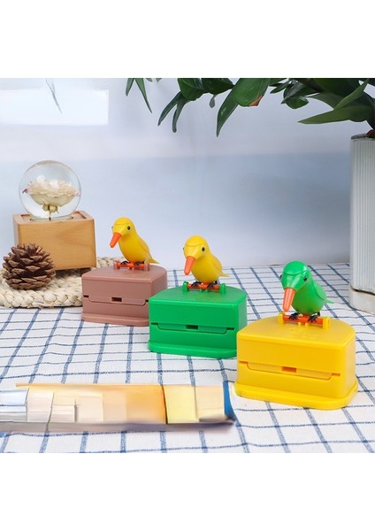 B Yaratıcı Kürdan Tutucu Karikatür Küçük Kuş Kürdan Konteyner Basın Kürdan Dağıtıcı Saklama Kutusu Otomatik Mutfak (Yurt Dışından) indirimleri