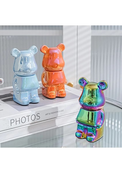 Açık Gri Seramik Diş Tutucu Yaratıcı Masaüstü Süsler Şiddetli Ayı Kürdan Kutusu Organizatör Kavanoz Oturma Odası Mutfak Masa Süsleri (Yurt Dışından) indirimleri