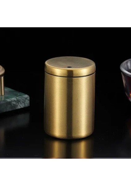 Altın 1 Adet Paslanmaz Çelik Kürdan Kabı Yaratıcı Basit Taşınabilir Kürdan Kabı Pamuk Kürdan Kabı Saklama Kutusu Ev (Yurt Dışından)