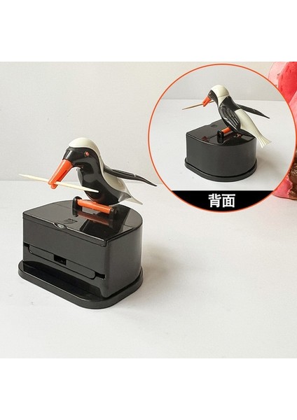 Blackbird Siyah Kuş Kürdan Kutusu Otomatik Olarak Çıkarır Ev Basın Tipi Kürdan Kovası Sevimli Akıllı Ağaçkakan Kürdan Kovası Can (Yurt Dışından)