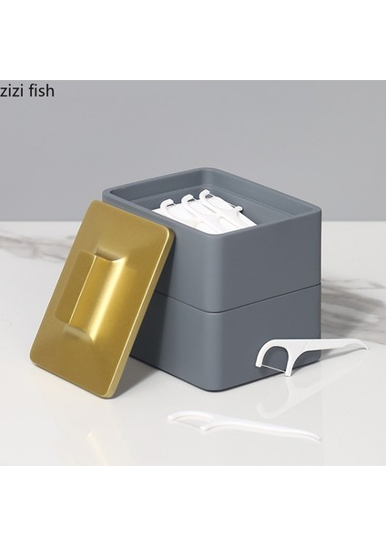 Bb Tek Katmanlı Reçine Diş Ipi Pamuklu Çubukla Kutusu Düz Renk Pamuklu Çubukla Kürdan Saklama Kutusu Basit Ev Masaüstü Kürdan Tutucular Dağıtıcı (Yurt Dışından) indirimleri