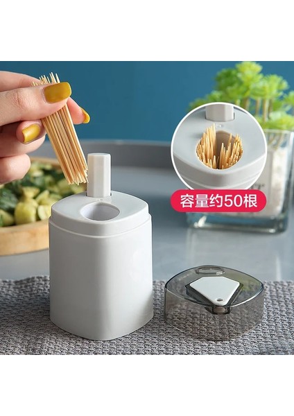 Mavi Kürdan Kutusu Otomatik Açılır Kişiselleştirilmiş Yaratıcı Üst Düzey Ev Pamuk Kürdan Tüpü Preslenmiş Kürdan Kovası (Yurt Dışından) indirimleri