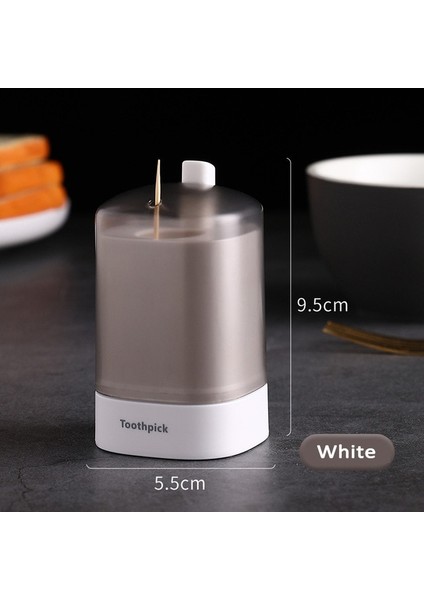 Beyaz Ev Mutfak Kürdan Tutucu Kutusu Otomatik Pres Kürdan Kutuları Otel Kürdan Saklama Kutusu Oturma Odası Plastik Kürdan Kavanozları (Yurt Dışından)