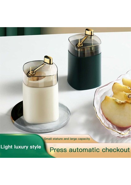 01 Kürdan Konteyner Yaratıcı Basın Otomatik Oturum Kapatma Kürdan Dağıtıcı Toz Geçirmez Iskandinav Tarzı Otomatik Pops Up Taşınabilir (Yurt Dışından) fiyatları