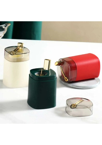 01 Kürdan Konteyner Yaratıcı Basın Otomatik Oturum Kapatma Kürdan Dağıtıcı Toz Geçirmez Iskandinav Tarzı Otomatik Pops Up Taşınabilir (Yurt Dışından) indirimleri