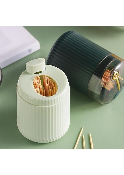 Atrovirens Pratik Otomatik Kürdan Dispenseri Tek Delikli Toz Geçirmez 3 Renk Yerden Tasarruflu Kürdan Dispenseri (Yurt Dışından) fiyatları