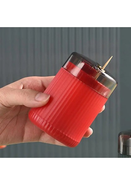 Kırmızı Kürdan Tutucu Popup Otomatik Kürdan Dispenseri Şeffaf ve Çıkarılabilir Kapaklı Ev Için Taşınabilir Kürdan Saklama Kutusu (Yurt Dışından) modelleri