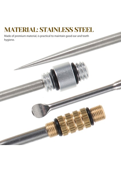 Gümüş Diş Seçici Taşınabilir Toplama Aracı Profesyonel Kulak Kiri Sökücü Pratik Kürdan (Yurt Dışından) modelleri