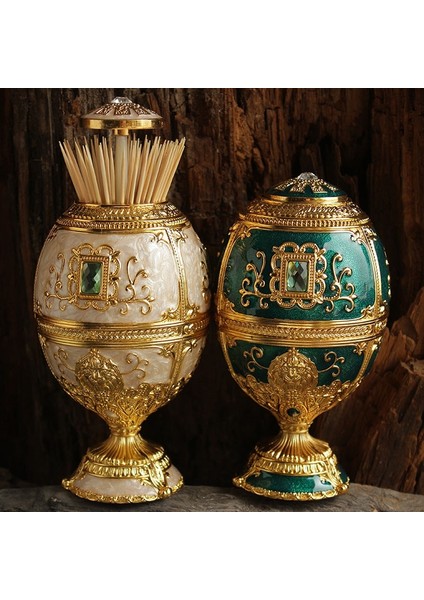 Z Avrupa Tarzı Saray Otomatik Kürdan Kutusu Moda Metal Retro Kürdan Tutucu Kürdan Kutusu Ev Dekorasyon Yeni Tasarım (Yurt Dışından) modelleri