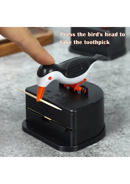 Style1 Yaratıcı Kuş Kürdan Konteyner Kürdan Tutucu Otomatik Kuş Kürdan Dağıtıcı Saklama Kutusu Ev Dekorasyon (Yurt Dışından) modelleri