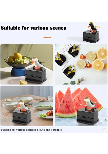 Style1 Yaratıcı Kuş Kürdan Konteyner Kürdan Tutucu Otomatik Kuş Kürdan Dağıtıcı Saklama Kutusu Ev Dekorasyon (Yurt Dışından) indirimleri