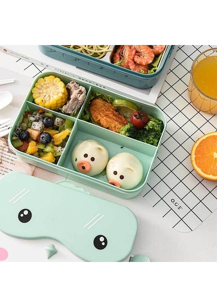 Mavi Bir Okul Çocuk Bento Öğle Yemeği Kutusu Dikdörtgen Sızdırmaz Plastik Anime Taşınabilir Mikrodalga Gıda Kabı Okul Çocuk Öğle Yemeği Kutusu (Yurt Dışından) indirimleri