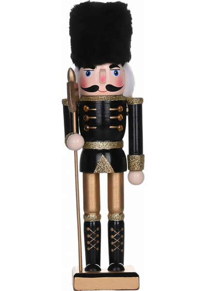 Karaca Home New Year Yılbaşı Nutcracker With Black Hat 25 cm