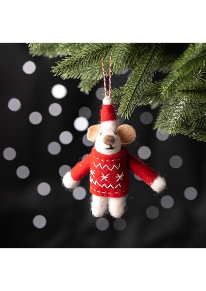 New Year Yılbaşı Mouse Ağaç Süsü 12 cm modelleri