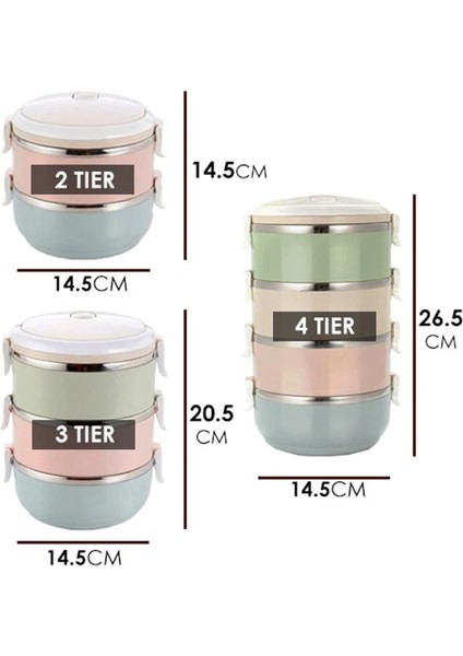 Pembe 4 Kat Taşınabilir Paslanmaz Çelik Termal Öğle Yemeği Kutusu Çocuklar Için Okul Çalışmaları Mikrodalga Kutusu Termal Hermetik Salata Meyve Gıda Konteyner Kutuları (Yurt Dışından) modelleri