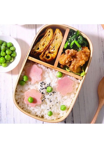 S-Iron Ahşap Retro Taşınabilir Ahşap Bento Kutusu Açık Öğle Yemeği Çok Katmanlı Yalıtım Yetişkin Çocuk Ahşap Yemek Kabı Suşi Piknik Sofra Kutusu (Yurt Dışından)