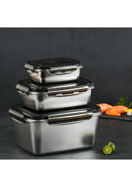 Çelik Renk 1 316 Paslanmaz Çelik Gıda Saklama Kabı Vakumlu Yiyecek Kutusu Taşınabilir Sızdırmaz Gıda Saklama Kapları Kamp Gıda Kabı (Yurt Dışından) modelleri