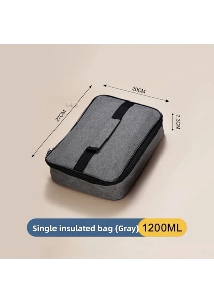 Tek Yalıtımlı Çanta 304 Paslanmaz Çelik Öğle Yemeği Kutusu Gıda Yalıtımı Çocuk Yemek Hazırlama Kabı Isıtıcı Depolama Yöneticisi Katman Bölme (Yurt Dışından)