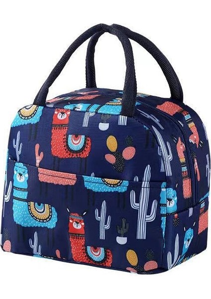 B Öğle Yemeği Çantası Kalın Oxford Yalıtım Taşınabilir Paket Rahat Baskı Öğrenci Çantası Öğle Yemeği Çantası Isı Yalıtım Kılıfı (Yurt Dışından) fiyatları