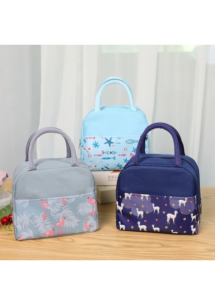 B Öğle Yemeği Çantası Kalın Oxford Yalıtım Taşınabilir Paket Rahat Baskı Öğrenci Çantası Öğle Yemeği Çantası Isı Yalıtım Kılıfı (Yurt Dışından) modelleri