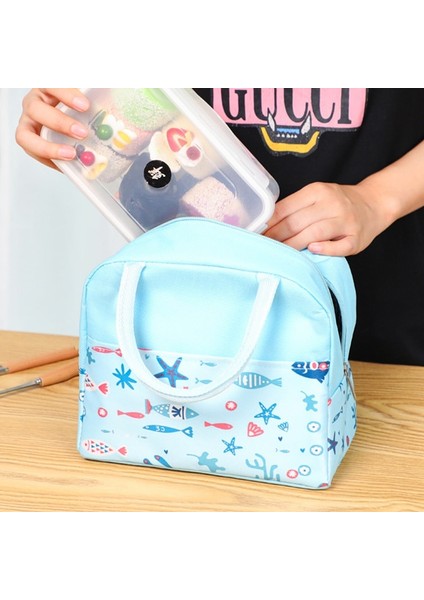 B Öğle Yemeği Çantası Kalın Oxford Yalıtım Taşınabilir Paket Rahat Baskı Öğrenci Çantası Öğle Yemeği Çantası Isı Yalıtım Kılıfı (Yurt Dışından) indirimleri