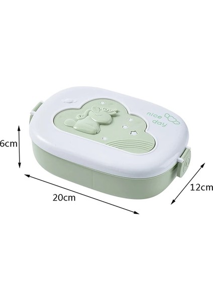 E Sevimli Bento Yemek Kabı Kawaii Çocuklar Için Okul Çocukları Japon Tarzı Anaokulu Çocuk Ekmek Sandviç Yiyecek Kutusu Plastik (Yurt Dışından)