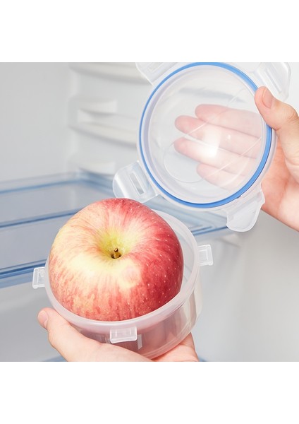 Beyaz Meyve Koruma Kutusu Elma Saklama Kutusu Ev Yuvarlak Kapaklı Mühürlü Kutu Soğan Kutusu Mikrodalga Isıtma Pirinç Kutusu (Yurt Dışından) modelleri